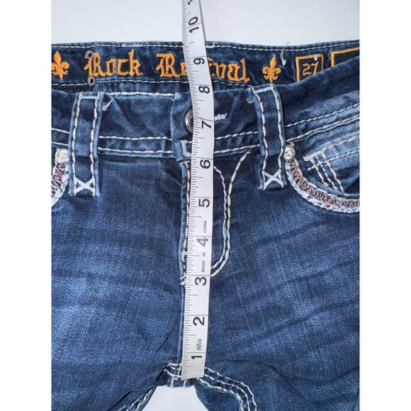 Rock Revival Evella boot cut blue jeans size 27 - Picture 13 of 13